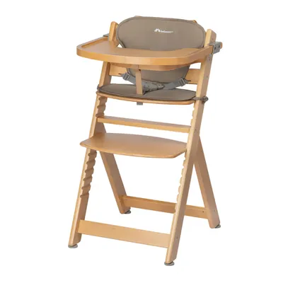 Стільчик для годування з вкладишем BEBE CONFORT Timba Natural Wood/Beige