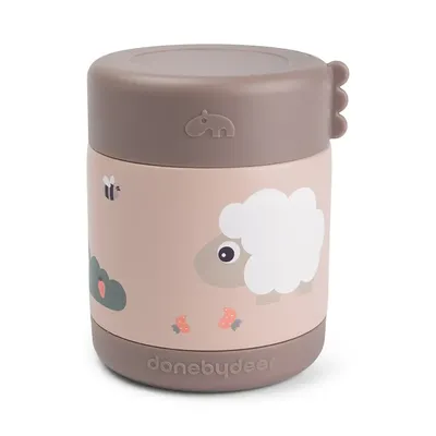 Термоc для їжі Tiny farm Powder 300 ml Done by Deer (пудровий)
