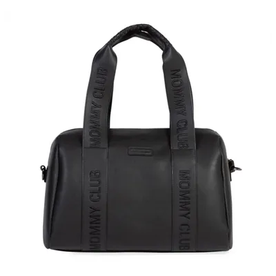 Сумка Childhome Mommy club Signature vegan leather black, арт. CWMCSLBL