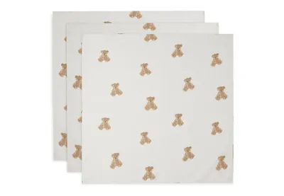 Муслінові пелюшки Jollein 70×70, Teddy Bear, 3 шт.