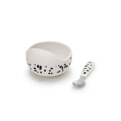 Набір для годування Elodie Details Silicone Bowl Set Dalmatian Dots 