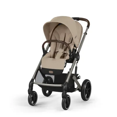Прогулянкова коляска Balios S Lux TPE Almond Beige (з бампером)