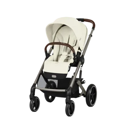 Прогулянкова коляска Balios S Lux TPE Seashell Beige (з бампером)
