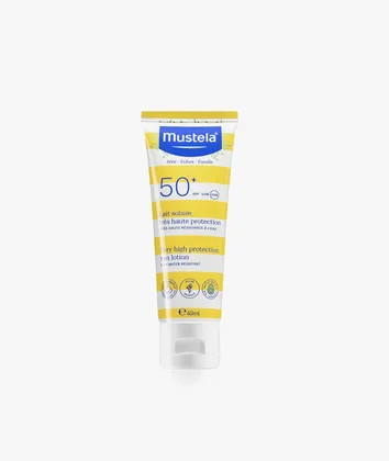 Сонцезахисний лосьон Mustela з високим ступенем захисту SPF+50 40 мл
