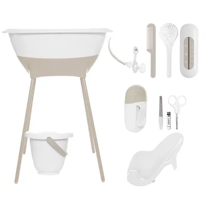 Дитяча ванночка комплект 8 в 1 LUMA White