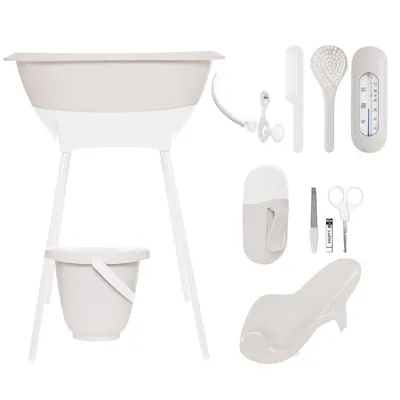 Дитяча ванночка комплект 8 в 1 LUMA Pure Oat