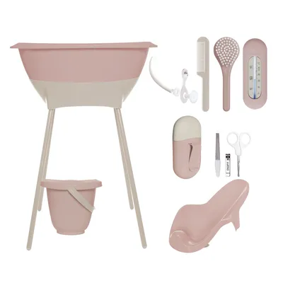 Дитяча ванночка комплект 8 в 1 LUMA Blush Pink