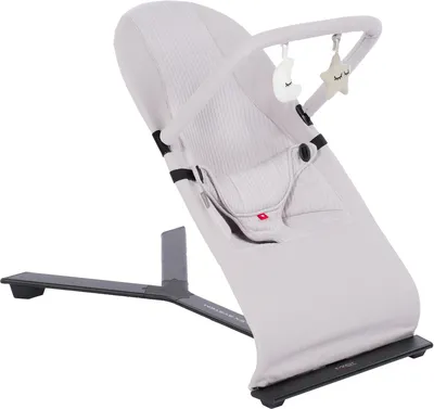 Заколисувальний стілець з бампером Mast Flex Bouncer Light Grey