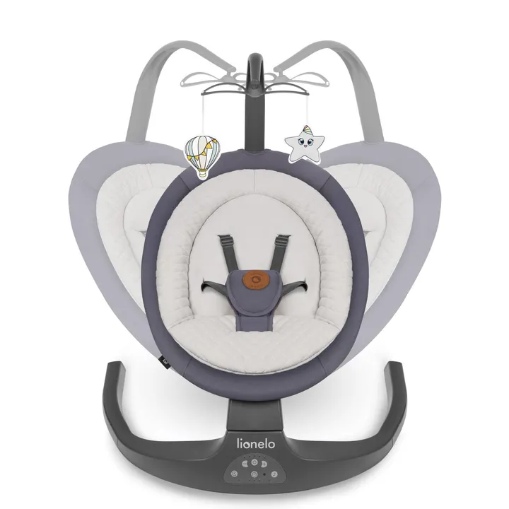 Шезлонг-гойдалка Lionelo RALF GREY GRAPHITE — Photo 4