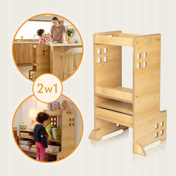 Дитяча вежа-помічник Lionelo CASS NATURAL — Photo 6