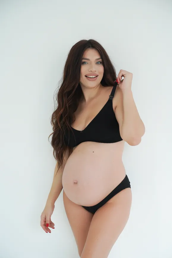 Бюстгальтер для вагітних та годування 556 Black — Photo 14