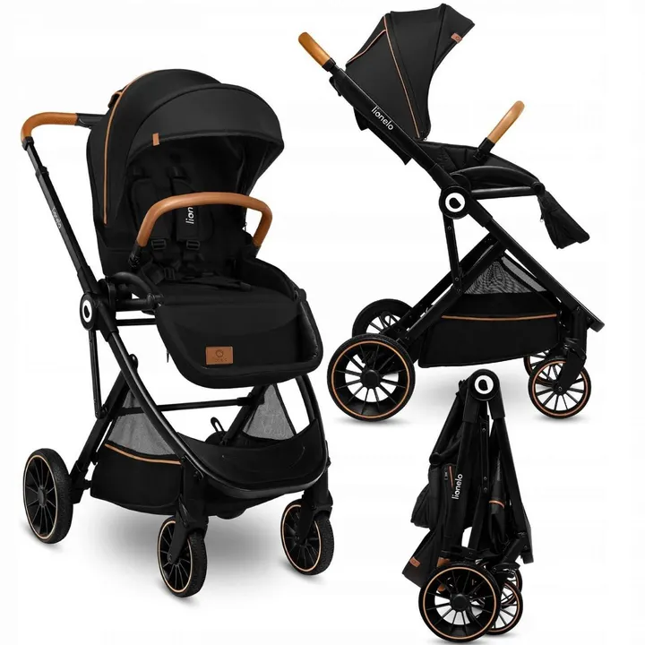 Універсальна коляска 3 в 1 Lionelo RIYA BLACK ONYX — Photo 11
