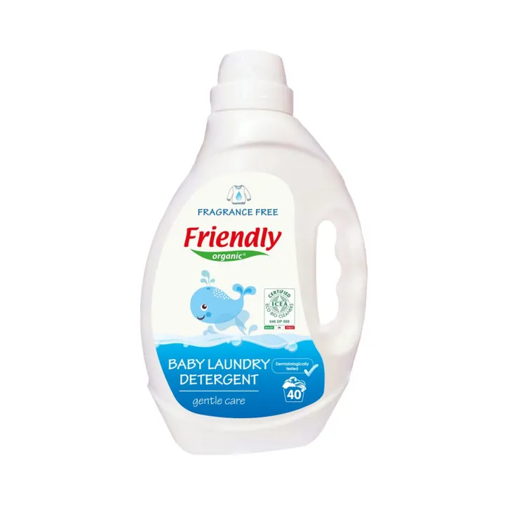 Органічний рідкий пральний порошок Friendly Organic без запаху 2000 мл (40 прань) — Photo 11