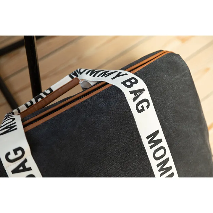 Сумка Childhome Mommy bag Signature canvas black, арт. CWMBBSCBL — Photo 22