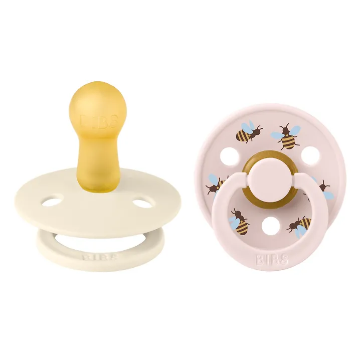 Пустушка Studio Colour 2 PACK Latex Round (кругла) Bumblebee – Ivory Mix (2 в упаковці) 0-6 міс. — Photo 7