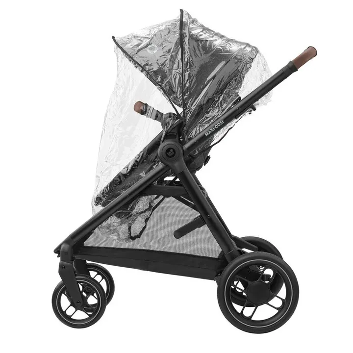 Коляска MAXI-COSI ZELIA S TRIO Dark Grey (Black Frame/Brown Leather + CabrioFix S i-Size + сумка) — Photo 23