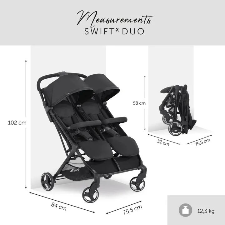 Коляска Hauck Swift X Duo Black — Photo 8
