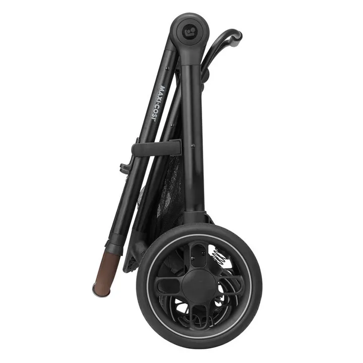 Коляска MAXI-COSI ZELIA S TRIO Dark Grey (Black Frame/Brown Leather + CabrioFix S i-Size + сумка) — Photo 21