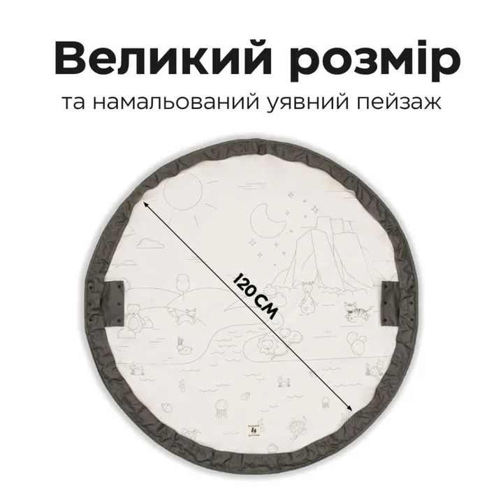 Ігровий килимок-сумка Hauck Play N Tidy Dark Grey — Photo 10