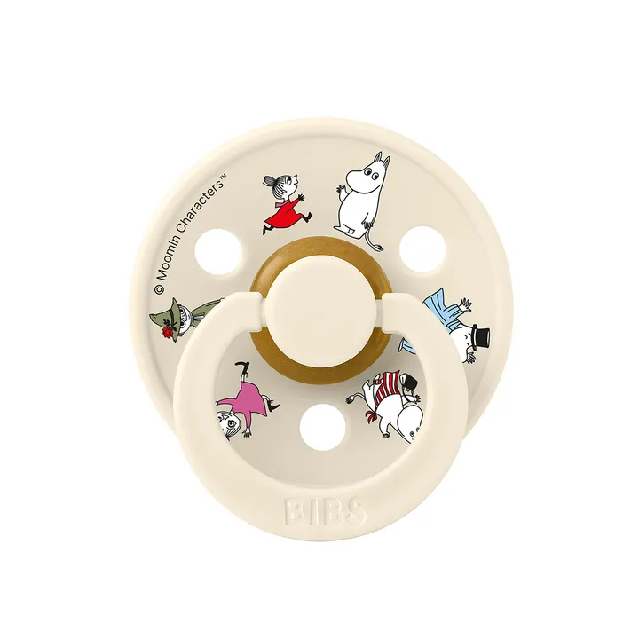 Пустушка BIBS x Moomins Colour Latex Round (кругла) Friends – Ivory (6-18 міс) — Photo 4