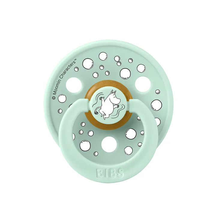 Пустушка BIBS x Moomins Colour Latex Round (кругла) Sailing – Nordic Mint (0-6 міс) — Photo 5