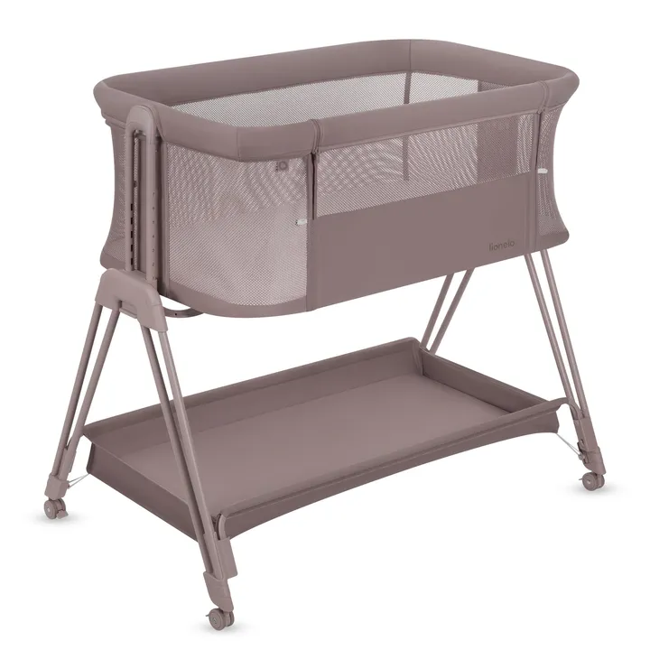Ліжечко приставне Lionelo LUNA BEIGE TAUPE — Photo 10