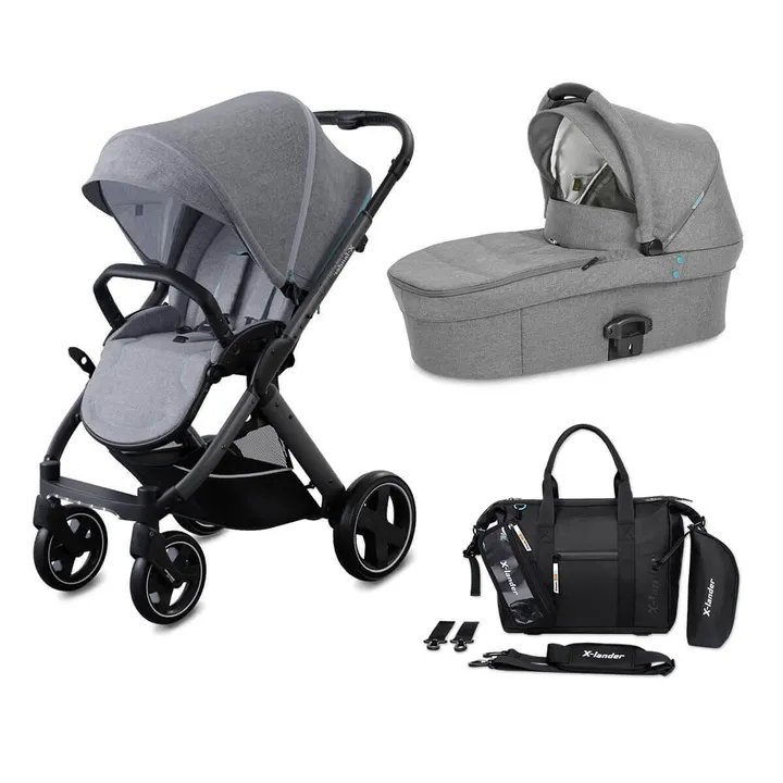 Люлька до коляска X-lander X-Pram Light 2.0 - Azure Grey — Photo 11
