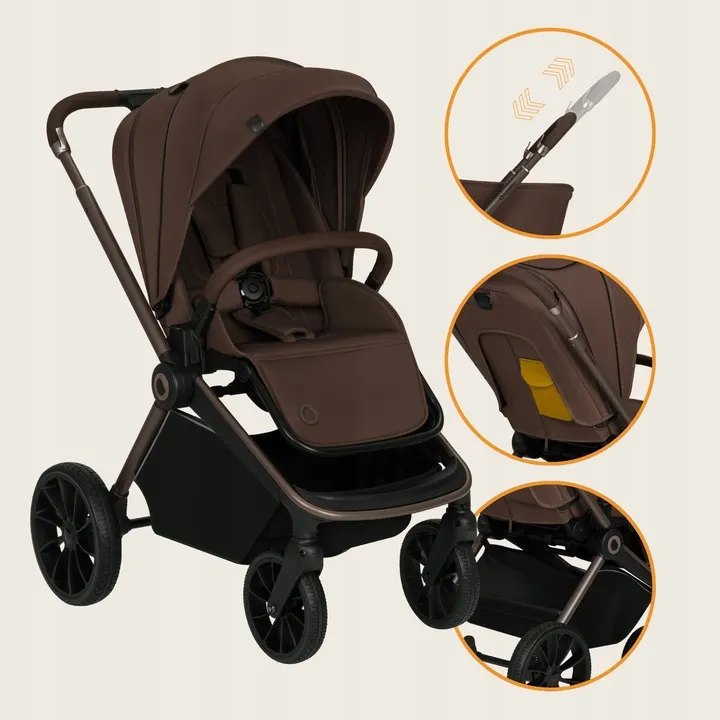 Універсальна коляска 2 в 1 Lionelo MIKA PLUS 2IN1 MOCHA MOUSSE — Photo 9