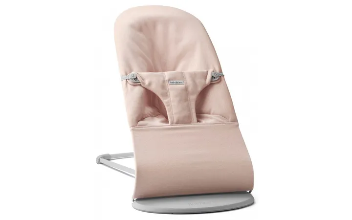 Шезлонг для немовлят BabyBjorn Bouncer BLISS Woven Light Pink Melange — Photo 12