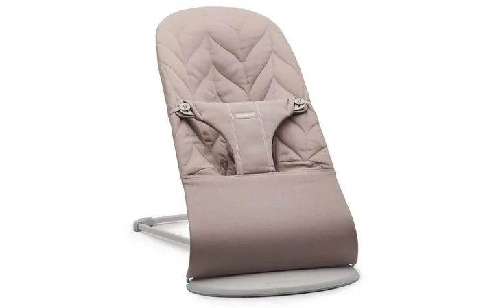 Шезлонг для немовлят BabyBjorn Bouncer BLISS Woven Petal Quilt Sand Grey — Photo 11
