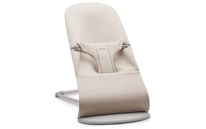 Шезлонг для немовлят BabyBjorn Bouncer BLISS 3D Jersey Light Beige — Photo 6
