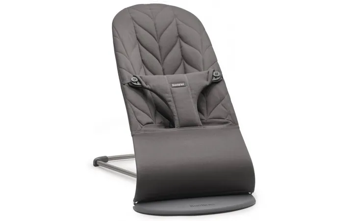 Шезлонг для немовлят BabyBjorn Bouncer BLISS Woven Petal Quilt Antracyt — Photo 11