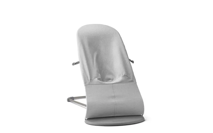 Шезлонг для немовлят BabyBjorn Bouncer BLISS Woven Light Grey Melange — Photo 14