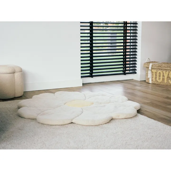 Килимок ігровий Childhome Flower 110 см білий/жовтий, арт. CCPMFL — Photo 9