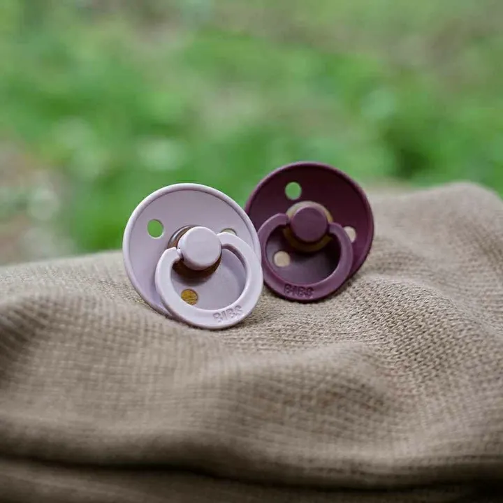 Соска пустушка BIBS Colour Latex Round (кругла) – Pink Plum 0-6 міс. — Photo 8