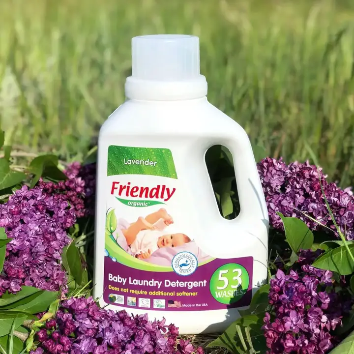 Органічний рідкий пральний порошок-концентрат Friendly Organic лаванда 1,57 літрів (53 прання) — Photo 13
