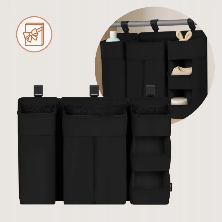 Органайзер для ліжечка Lionelo SIDEPOCKET LARGE BLACK — Photo 9