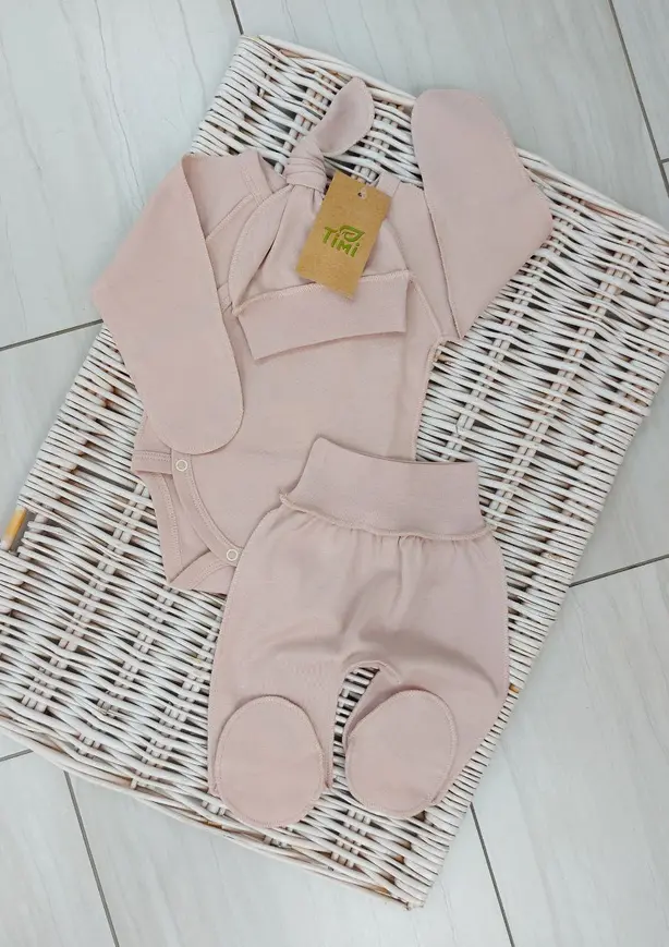 Комплект одягу в пологовий для немовлят (Pink) 50р.