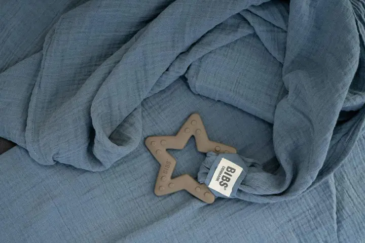 Муслінова тканина пелюшка BIBS Muslin Cloth 2 шт в упаковці 70*70 см Sand — Photo 22