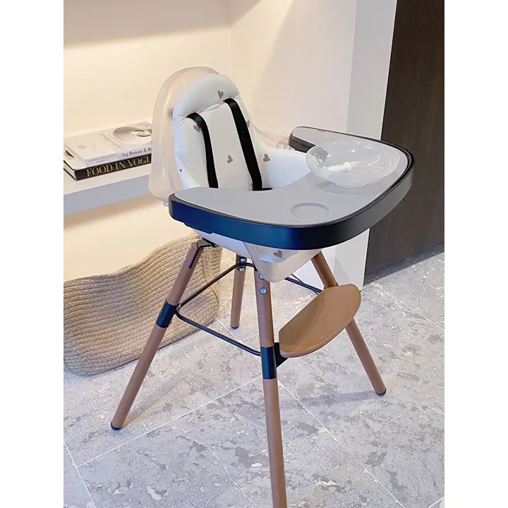 Стілець для годування Childhome Evolu 2 з бампером nut/frosted, арт. CHEVOCHFR — Photo 24