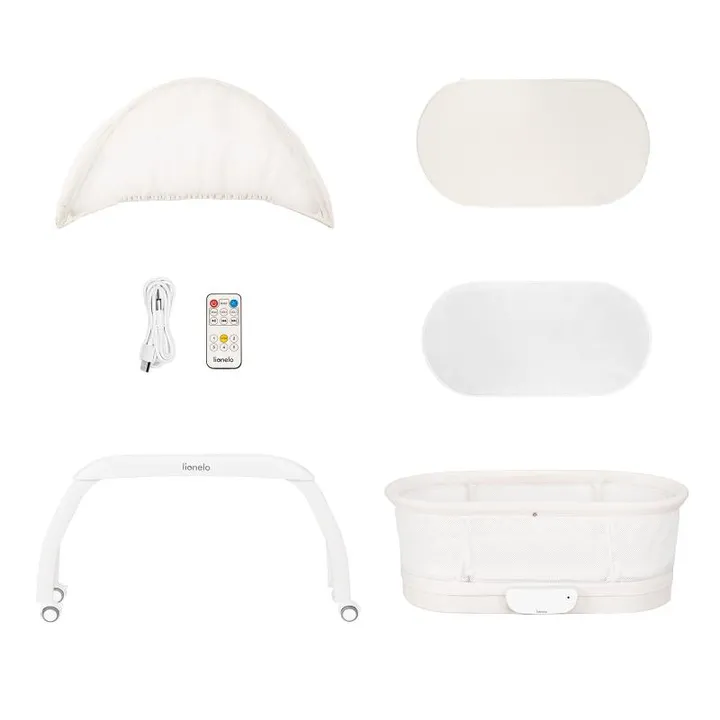Ліжко-колиска з функцією ваг Lionelo CORAL WHITE — Photo 10