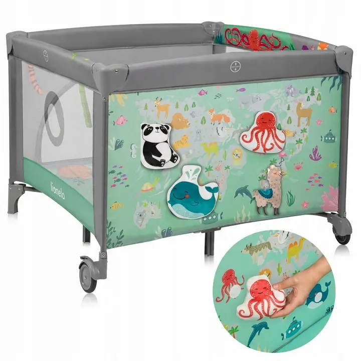 Манеж Lionelo MILLE PLUS GREY GREEN — Photo 7