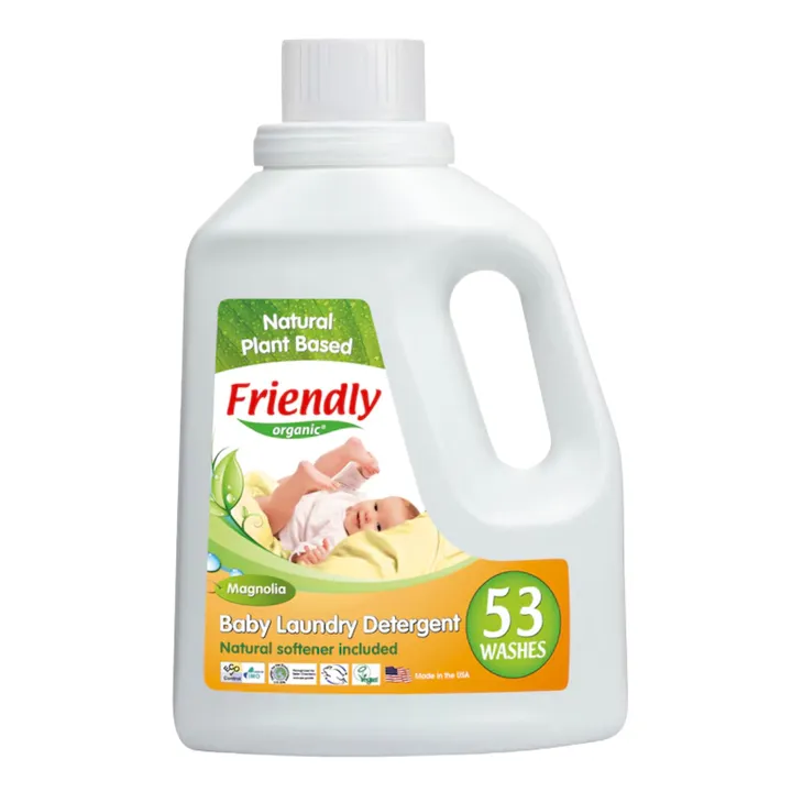 Органічний рідкий пральний порошок-концентрат Friendly Organic магнолія 1,57 літрів (53 прання) — Photo 15