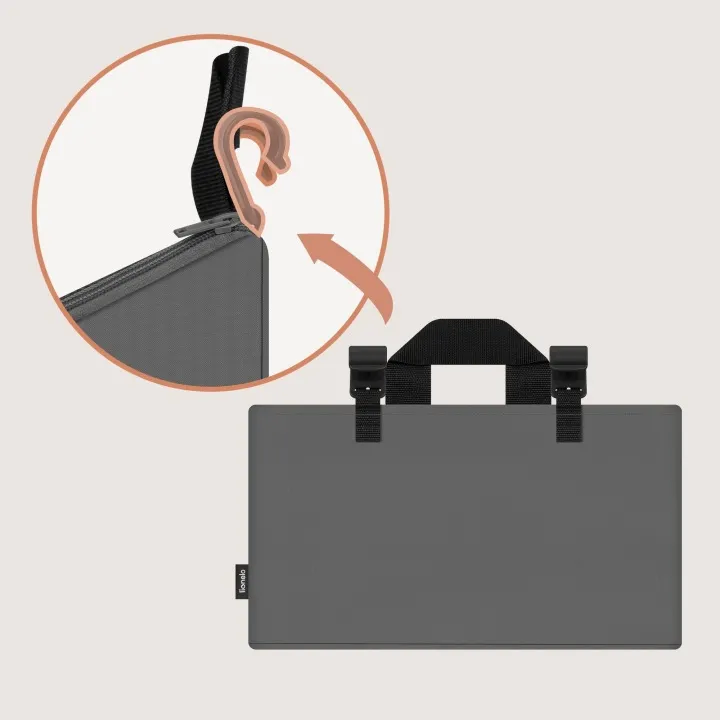 Органайзер для ліжечка Lionelo SIDEPOCKET MEDIUM GREY — Photo 8