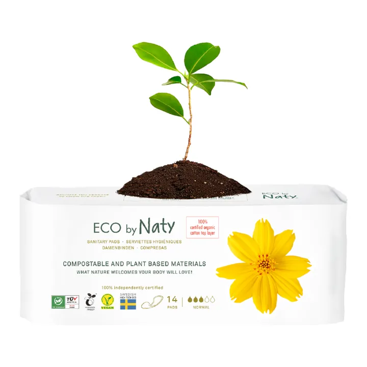 Органічні прокладки Eco by Naty Normal 14 шт без крилець — Photo 9