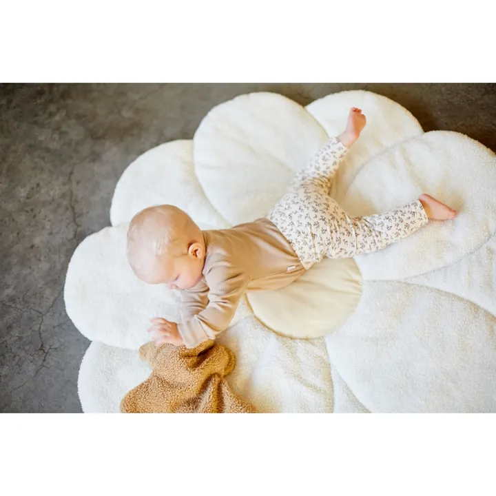 Килимок ігровий Childhome Flower 110 см білий/жовтий, арт. CCPMFL — Photo 10