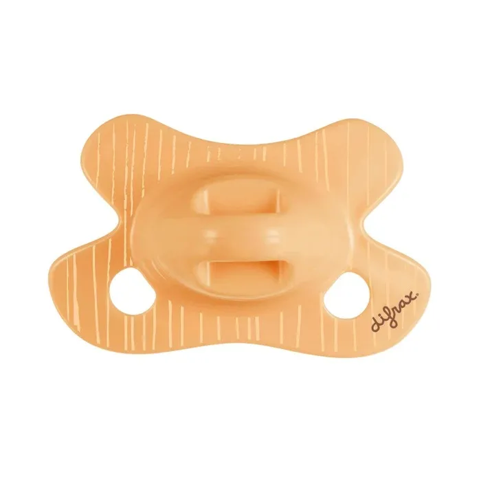 Пустушка силіконова Difrax Natural Newborn 0+ міс, Apricot_lines