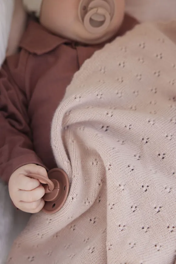 Плед Elodie Details Pointelle Blanket Blushing Pink — Photo 5