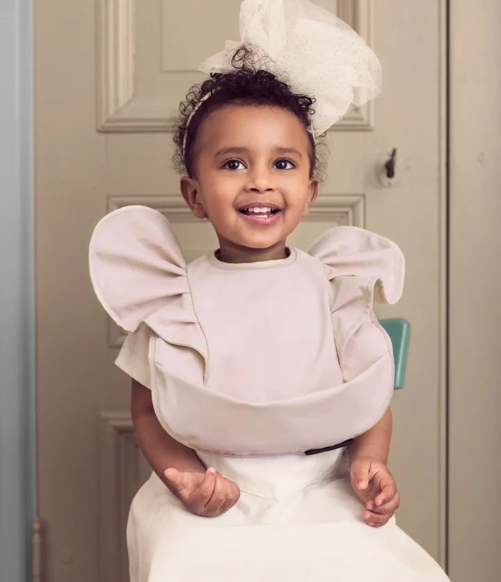 Нагрудник для годування Elodie Details Baby Bib Powder Pink — Photo 5