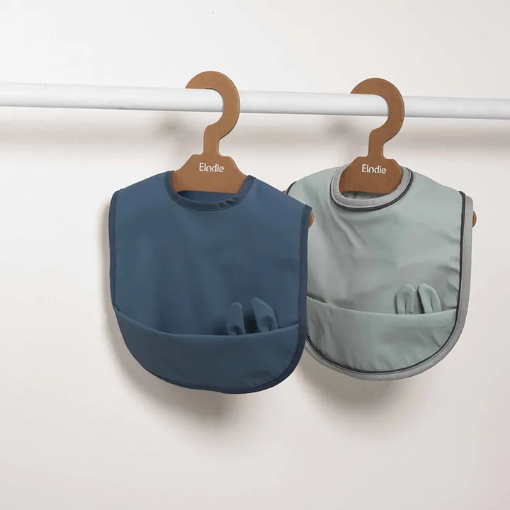 Нагрудник для годування Elodie Details Baby Bib Mineral Green — Photo 3